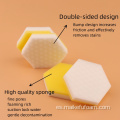 Limpieza de esponja PU material compuesto de doble cara